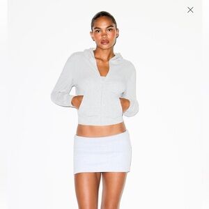 Like New Skims Cotton Jersey Zip Up Hoodie XS